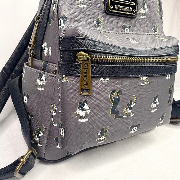Loungefly Spooked Mickey Heart Logo Boxlunch Exclusive Mini Backpack - Picture 4 of 10